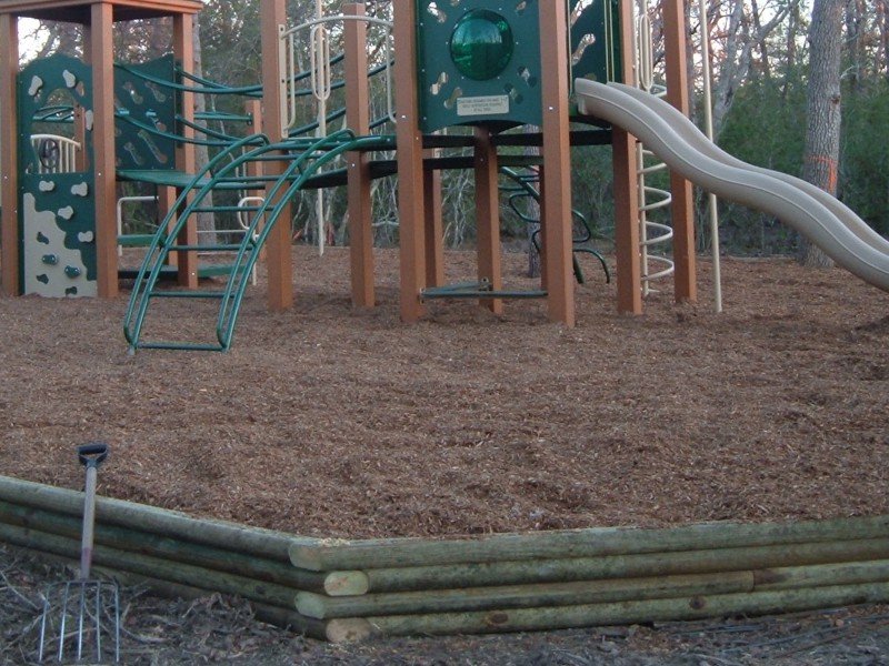 Wood Border Commercial Playground Equipment